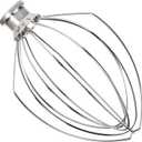 Whisk Attachment Stainless Steel for KitchenAid 5 Quart Bowl-Lift Stand Mixer, K5AWW Replacement Wire Whip, Mixer Attachment fot KitchenAid, Heavy Duty, Dishwasher Safe