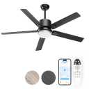 Ceiling Fans with Lights - Outdoor Ceiling Fan with Remote - APP Control,42 Inch Modern Ceiling Fan for Patio, Bedroom Living Room