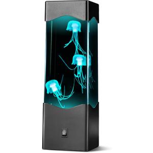 Jellyfish Lamp Lava Lamp, Multi-Color Jelly Fish Night Light, 6 Color Mode, Spring Easter Gifts for Kids and Adults, Home Deco for Room Mood Light for Relax