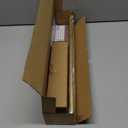 TVWOO Gold Decorative Crystal Curtain Rods:18-45 Inch Heavy Duty Adjustable Window Curtains Rods for Bedroom Living Room,Brass Golden Modern Girly Acrylic Drapery Rod with Sheer Bling Foil Finials