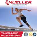 MUELLER Sports Medicine Self Adjusting Knee Brace for Men and Women, Knee Stabilizer for Compression and Pain Relief Support, Ideal for Arthritis, Sprains, Black, One Size (Black)