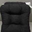 Arlee Memory Foam, Non-Skid Backing Chair Pads, 15.5" L x 15.5" W, Black 2 Count