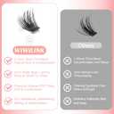 Lash Clusters Kit Magic Lashes Clusters Fluffy 10-18mm Volume Cluster Eyelash Extensions Kit 0.3mm Soft Band Wispy DIY Individual Lashes with Lash Bond and Seal, Remover, Tweezer