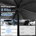 Upgrade Enlarge 68" Hvac Umbrella with Magnetic Base,Universal Clip Included,Reinforced Fiberglass,Wind-Resistnat, Better Than Foldable Ribs,Portable Magnetic Umbrella,For Hvac and Outdoor Activities,180Adjustable