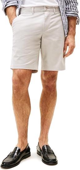 Tommy Hilfiger Men's Casual Cotton Shorts 9 Inch with Stretch (Gray) 31