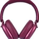 RORSOU C6 Active Noise Cancelling Headphones, Wireless Over Ear Bluetooth Headphones, 60H Playtime, Lightweight Folding Deep Bass Comfort Fit Ear Cups Headset with Mic for iPad/Travel/PC/Home Red