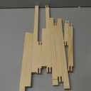 Hotop 6 Set Stretcher Bars for Needlework 6 Sizes Wooden Canvas Stretcher Bars for Needlepoint Embroidery Stitch Frame Set Bundle with Crafts, 6 Size, Natural