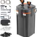 VEVOR Aquarium Filter 396GPH, 5-Stage Canister Filter 125-200 Gallon, Ultra-Quiet Internal Aquarium Filter with UV Protection, Submersible Power Filter with Multiple Function for Fish Tanks, 20W