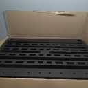 IRIS USA 5-Shelf Extra Heavy Duty Deep Plastic Storage Shelves, 1000lb Capacity, 75" H x 36" W x 24" D, Large Modular Shelving Unit Storage Organizer for Garage, Home, Warehouse & Gym, Rack - Black