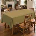 3 x 3 Pack Plastic Table Cloth Rectangle 54 x 108 inch Plastic Tablecloth Disposable Rectangle Leakproof for Parties, Picnic, Camping, Birthday, Weeding