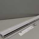 Cordless Light Filtering Mini Blind - 38 Inch Width, 64 Inch Length, 1" Slat Size - Pearl White - Cordless GII Morningstar Horizontal Windows Blinds for Interior by Achim Home Decor