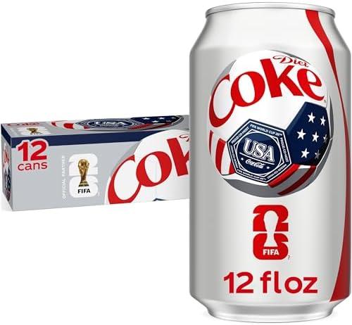 Diet Coke Soda Soft Drink Cans, 12 fl oz, 12 Pack Exp. 08/17/2026