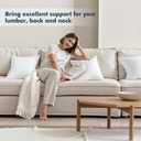 MIULEE Throw Pillows Inserts, Pack of 2 20x20 Inch 100% Virgin Fiber Filling Bed Couch Pillows