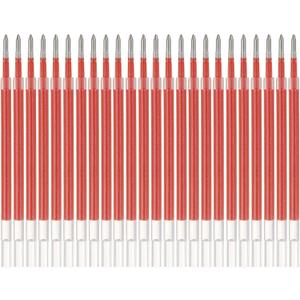 PATIKIL Gel Pen Refills, 24 Pcs 0.8mm Medium Point Glitter Coloring Gel Ink Pen Replace Refills for Retractable Click Pens Writing Drawing Doodling Office Study Classroom Supplies, Red