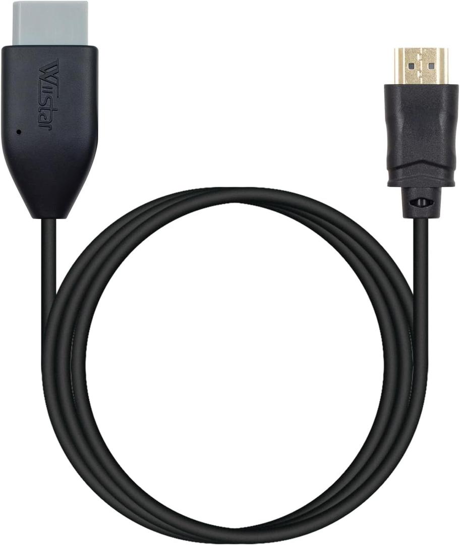 Wiistar Wii HDMI Adapter Wii to HDMI Cable 1.5m/4.92ft Video Converter for Wii Console HDTV Monitor