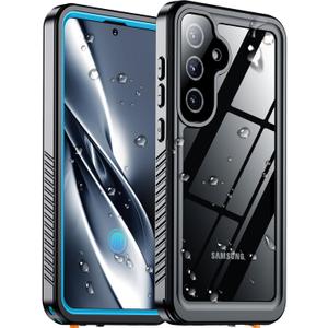 Temdan Designed for Samsung Galaxy S25 Case Waterproof, Built-in Lens & Screen Protector Military Shockproof Dropproof IP68 Underwater Full Body Phone Case for Galaxy S25 5G 6.2"-LightBlue (2025)