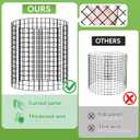 30Pcs 12"x 16" Large Wire Plant Protectors from Animals, 10 Packs Metal Plant Cages Mesh Chicken Wire Cloche with Nylon Ties and Ground Stakes, Garden Cloches for Plants, Poultry, VegetablesBlack