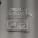 Annova Mesh Stackable Drawer Cabinet and Shelf Organizer Bins Storage Basket School Office Supply Holder Tray- Set of 2 (White, 3x6x2 Inch)