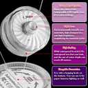 6 x HL Submersible LED Light,White Small LED Light,100 Hours Waterproof Flameless Led Lights Battery Powered for Wedding Home Vase Festival Party Decoration 12pcs (Built-in 24 Batteries)