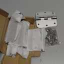 Zion 3“x3” Heavy Duty Matte Round Door Hinges - 6PCS