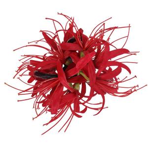 Spider Lily Hair Claw Clips,Large Red Flower Hair Clips for Women,Non-Slip Hawaiian Beach Claw Clip for Thick Hair,Realistic Flower Hair Accessories for Tea Party Bridal Wedding