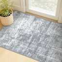 MINIDEAR 2x3 Area Rugs for Entryway, Kitchen Rug Washable Rugs Small Rugs for Bedroom Non Slip Modern Rug Carpet Mat for Home, Gray (Grey)