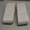 Oatmeal Pinch Pleated Linen Blackout Curtains 90 Inches Long for Living Room 2 Panel Set 100% Black Out Pinch Pleat Hooks Rings Back Tab Drapes 90 Inch Curtain with Liner Bedroom Window