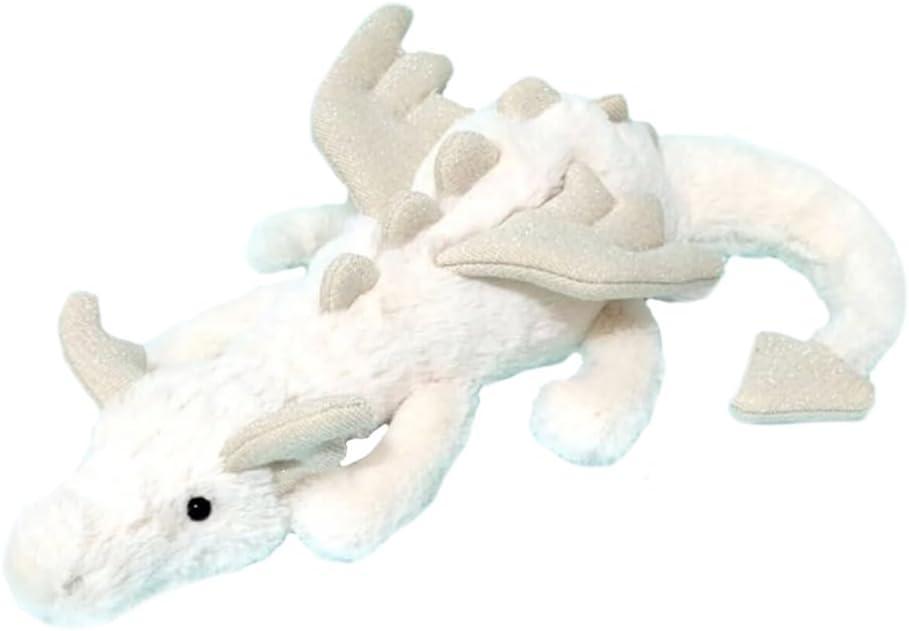 12" White Dragon Stuffed Animals Toy, Cute White Dragon Plush Soft Dragon Plushies Pillow Gifts for Kids Girlfriend Birthday Christmas Mother's Day