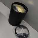 9 Pieces Black Bathroom Accessories Set, Gorgeous Gold Bathroom Set, Can, Toilet Brush, Soap Dispenser and Toothbrush Holder, Soap Dish, Tumbler, Qtip Holder, Tray, Sink Countertop Set Decor