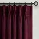 Ruby Wine Velvet Curtains 84 Inch Length for Living Room Bedroom Elegant Luxury Pinch Pleated Drapes with Hooks Vintage Victorian Decor Room Darkening Curtain Dark Purple Red,2 Panels,40x84 Long