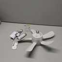LEDIARY Ceiling Fans with Lights,42 inch Ceiling Fans with Lights and Remote,3CCT,6 Speeds,Reversible DC Motor,Noiseless,Small White Ceiling Fan for Bedroom Farmhouse and Patio,Indoor/Outdoor Use