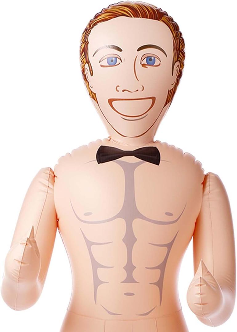 Liliful 59 Inch Blow up Doll Inflatable Bachelorette Party Accessories Halloween Party Props Decoration Daniel Doll