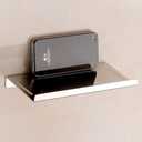Aothpher Wall Mounted Stainless Steel Bathroom Toilet Phone Holder Shelf,Chrome Mirror Polished and Anti-Slip Style