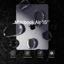 Soonjet Invisible Armor for MacBook Air 15 inch Case | M5 M4 M3 M2 2026 2025-2023 | Same as Bare Device | Closes Seamlessly | Hard Shell Laptop Cover | Matte Clear