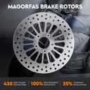 11.8" Front Brake Rotors Disc with Bolts Fit for Harley Road King/Electra Glide/Street Glide/Road Glide 2008 2009 2010 2011 2012 2013 2014 2015 2016 2017 2018 2019 2020 2021 2022-2 Pc