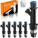 Engine Fuel Injector Kits Fit for 2002-2007 Chevy Trailblazer GMC Envoy, for 2003-2007 Isuzu Ascender, Oldsmobile Bravada Saab 9-7x Buick Rainier 4.2L l6 Set of 6 Fuel Injectors Replace OE # FJ10578