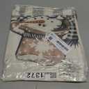 AVOIN colorlife Christmas Snowman Reindeer Gloves Eucalyptus Throw Pillow Covers, 20 x 20 Inch Winter Holiday Stripes Cushion Case Decoration for Sofa Couch Set of 4 (Grey)