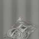 Ivilon Drapery Curtain Clip Rings - Set of 14 Decorative Drapery Rings Curtain Clip Rings with Strong Clips 2" Diameter - Color Ivory