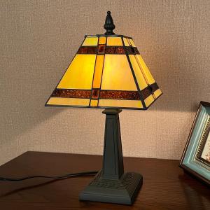Tiffany Lamp Mission Style Stained Glass Table Lamp Small Desk Light