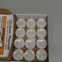 Homemory 12pcs Flameless LED Tea Lights with Remote & Timer, 400+Hours Realistic Flickering Battery Candles for Seasonal, Tabletop, and Centerpieces Decor (Warm White Glow, White Base)