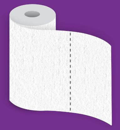 Viva Signature Cloth Choose-A-Sheet Paper Towels, Soft & Strong Kitchen Paper Towels, White, 6 Count 18 rolls triple
