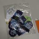 EXPAWLORER Anti Slip Dog Socks to Prevent Licking Paws, Dog Shoes for Hot Pavement, Dog Booties for Small Medium Large Senior Dogs, Traction Control Boots & Paw Protectors for Hardwood Floors (Small (4 Count), Blue)