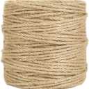 Tenn Well 328 Feet 4mm Jute Twine, Thick Twine Rope for Crafts, Gift Wrapping, Bundling, Gardening, Christmas Decor and Macrame Projects (100 Meters)