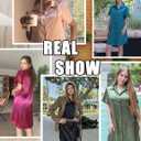 Ekouaer Satin Nightshirt for Women Button Down Nightgown Silk Short Sleeve Sleepshirt Notch Collar Sleepwear S-3XL (Black, XXXL)