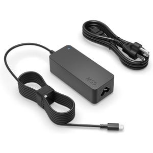 Superer 65W/45W USB C Laptop Charger Fit for Lenovo ThinkPad, ChromeBook, Yoga, IdeaPad, ThinkBook, Universal Type C AC Adapter with Charging Indicator & 10FT Extra Long & Sturdy Cable