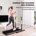 Walking Pad Handle Bar Only,31.4"-43.4" Adjustable Handrail Height - Universal Safety Handrail for 24.4" Wide Treadmills, Stable Support for Home Office Walking Pad, Gym Use,Tool-Free Assembly