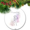 to a Special Couple - 2025 Commemorative Christmas Ornament | Holiday Keepsake for Beloved Partners | First Christmas Together Gift (S10)