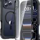 Diaclara Magnetic Designed for iPhone 17 Pro Case 6.3 Inch Full Body Bumper,[Compatible with MagSafe] Military Drop Proof Cover with Built-in Touch Sensitive Anti-Scratch Screen Protector, Black