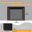 Fireplace Cover, Draft Stopper for Brick Fireplace, Fireplace Flue Blocker, Indoor Fireplace Blanket for Heat Loss, Winter and Summer, Black, 43x36 Inches