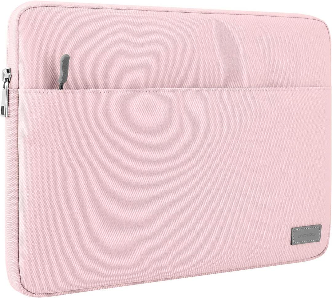 MoKo 9-11 Inch Tablet Sleeve Bag Carrying Case Fits New 11 inch iPad Air M3, iPad A16 2025, iPad Pro 11 M4/Air M2, iPad Air 5/4/3th, iPad 10/9/8/7th, Pink